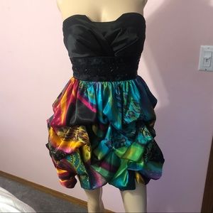 Multicolored cocktail/homecoming/dance dress